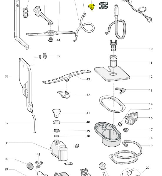 Схема посудомоечной машины hotpoint ariston